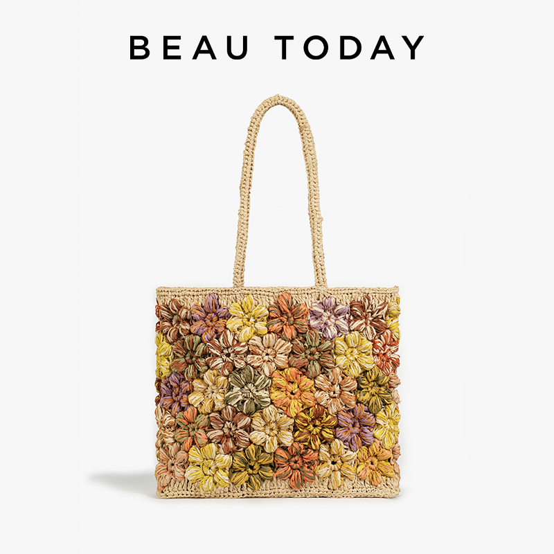 Women'S Raffia Bags - BEAUTODAY – sacs fourre-tout en raphia