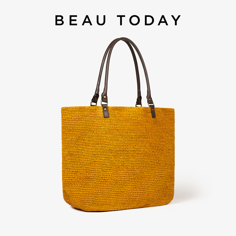 Women'S Raffia Bags - BEAUTODAY – sac fourre-tout décontracté en
