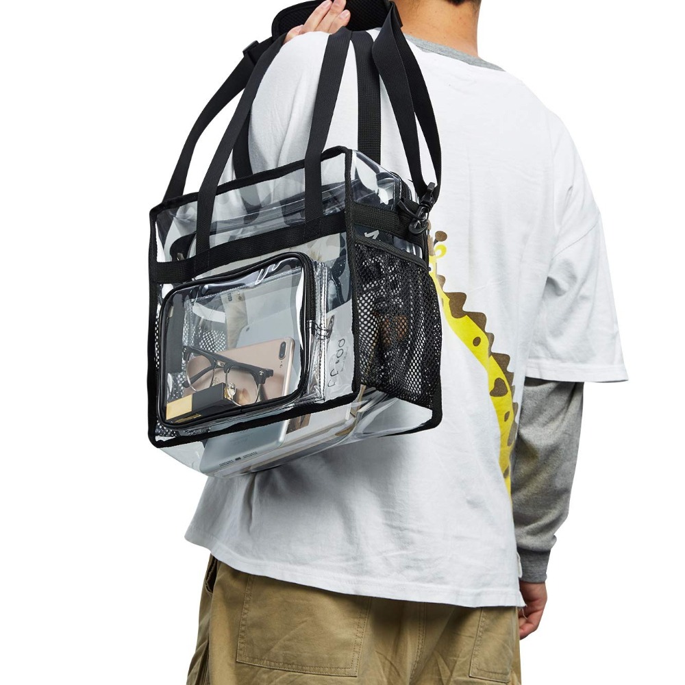 Women Bags For Work - Sac fourre-tout transparent robuste en plastique,