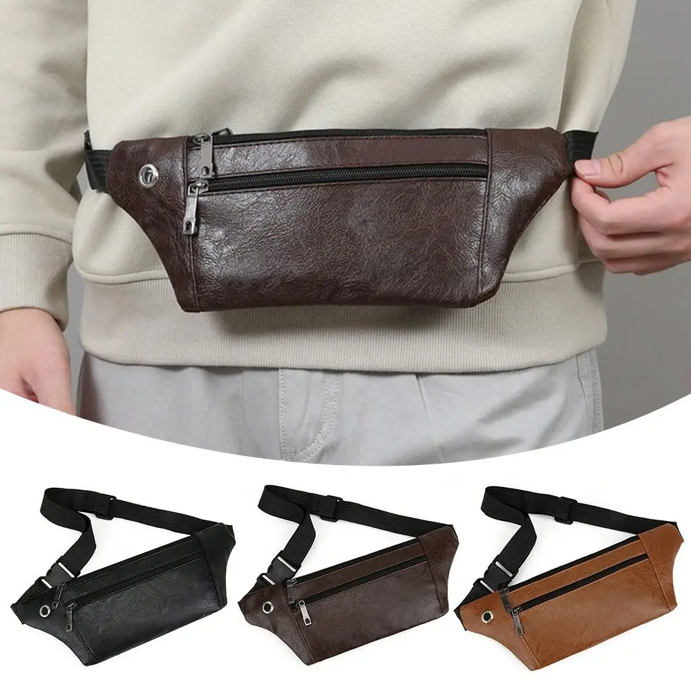 Saddle Bag Leather - Sac de taille imperméable tendance, résistant