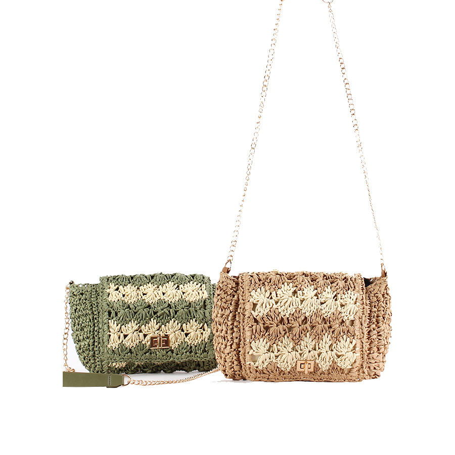 Women'S Raffia Bags - Sacs bandoulière en paille pour femmes,