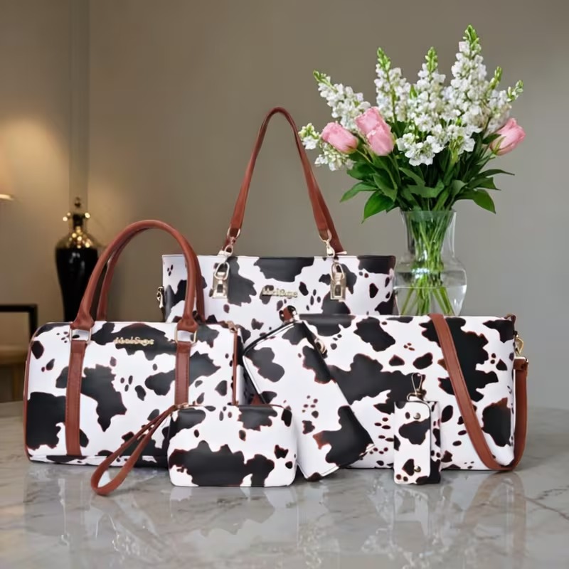 Women'S Crossbody Bags - Ensemble de 6 sacs fourre-tout en