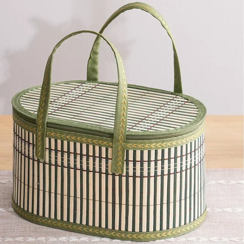 Women Bags Casual - Panier de pique-nique pliable en bambou