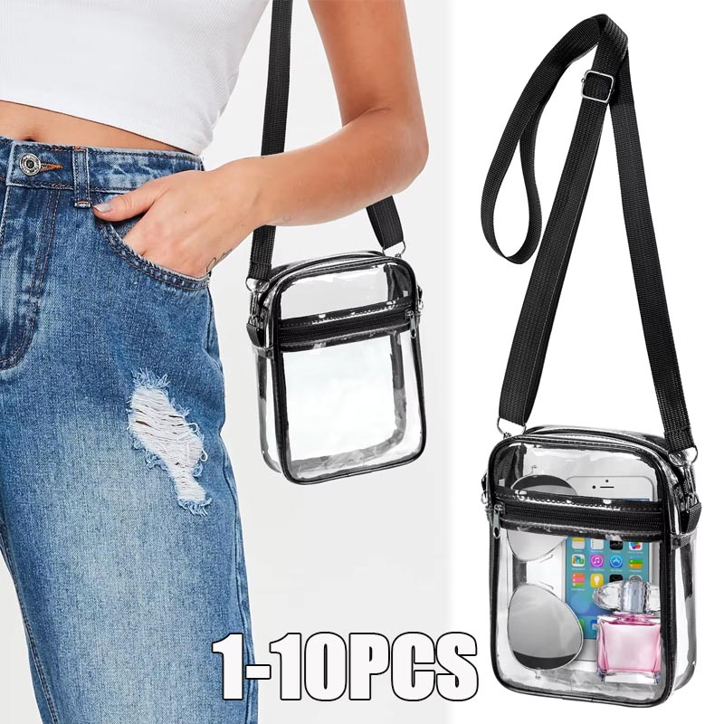 Women'S Crossbody Bags - Sac à bandoulière transparent pour femmes,