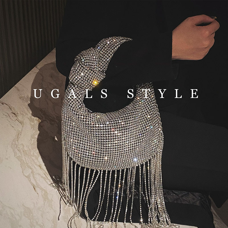 Sac à main UGALS orné de diama - Clutch Bag Evening avis et prix