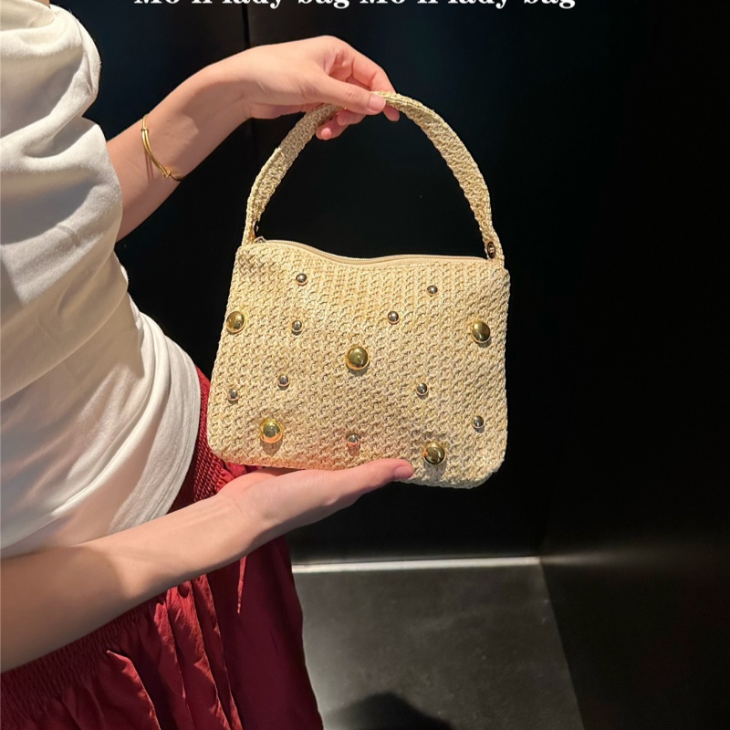 Pochette triangulaire en paill - Women'S Raffia Bags avis et prix