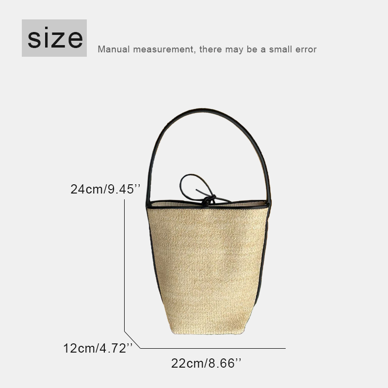 Petit sac seau de plage classi - Women'S Raffia Bags avis et prix