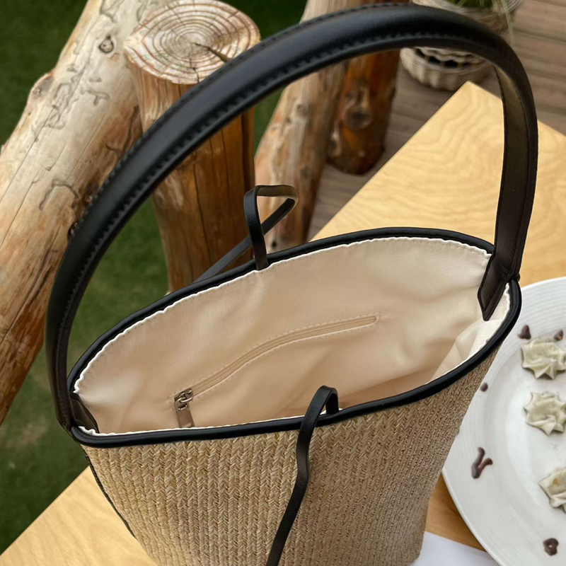 Petit sac seau de plage classi - Women'S Raffia Bags avis et prix