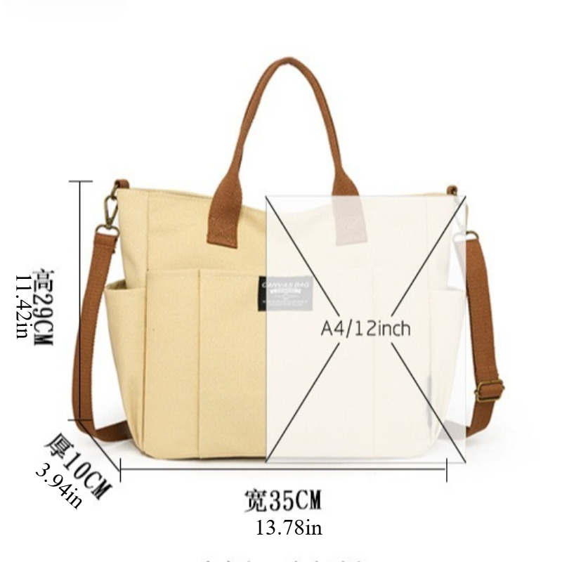 Grand sac fourre-tout en toile - Women Bags For Work avis et prix