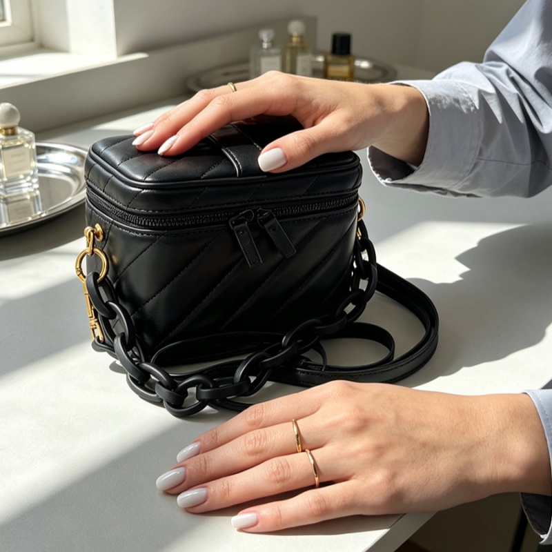 Sac de maquillage carré en cui - Women Bags Ysl avis et prix