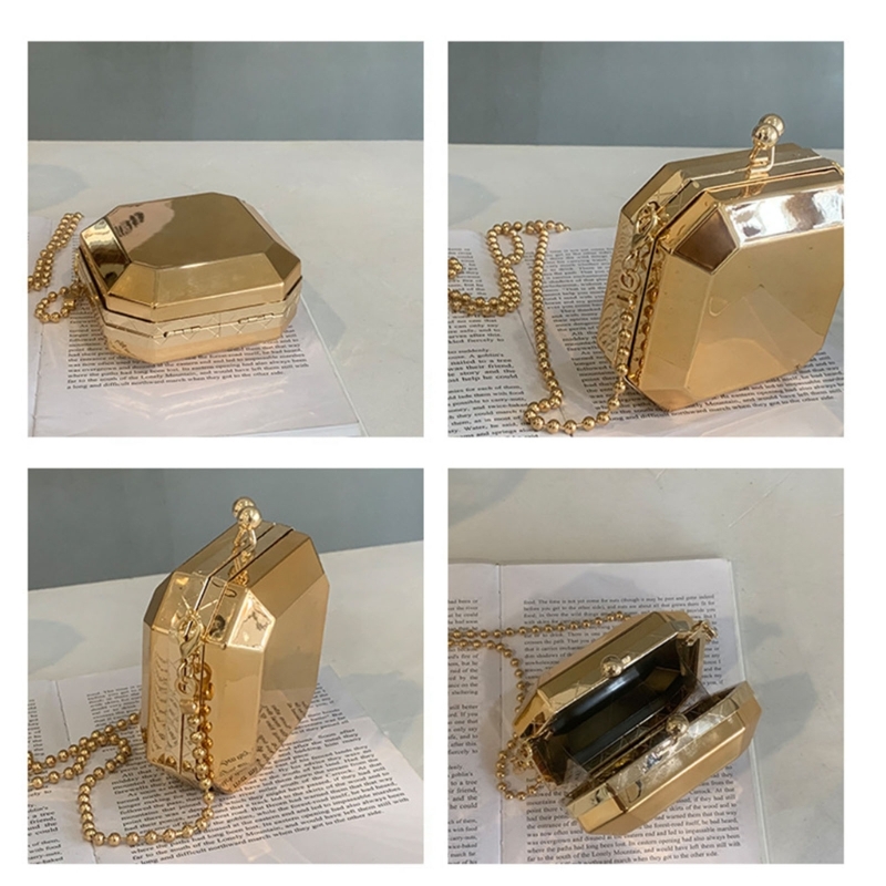 Mini pochette de soirée en or  - Clutch Bag Evening avis et prix