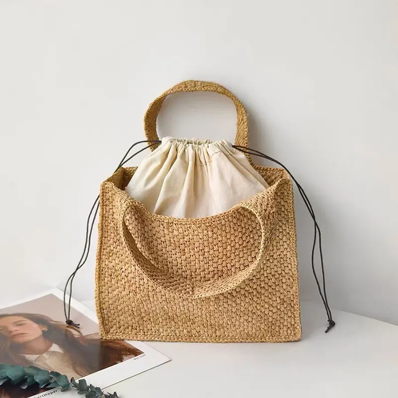 Sac à bandoulière de plage en  - Women'S Raffia Bags avis et prix