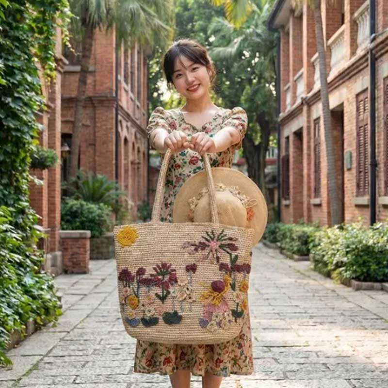 Nouveau Sac à Main en Raphia F - Women'S Raffia Bags avis et prix