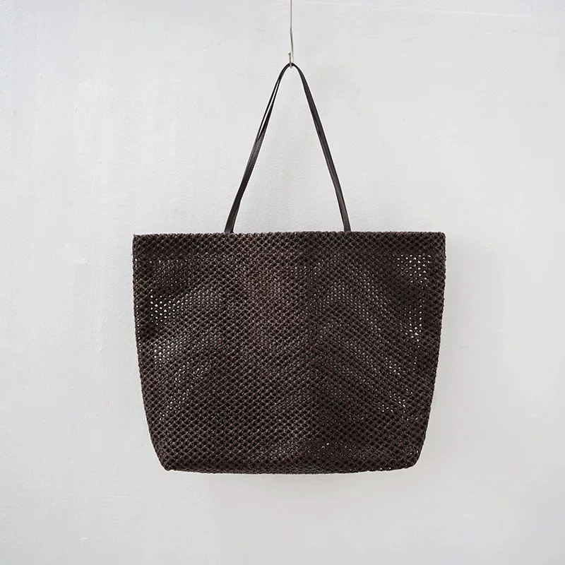 Nouveau sac fourre-tout de pla - Women'S Raffia Bags avis et prix