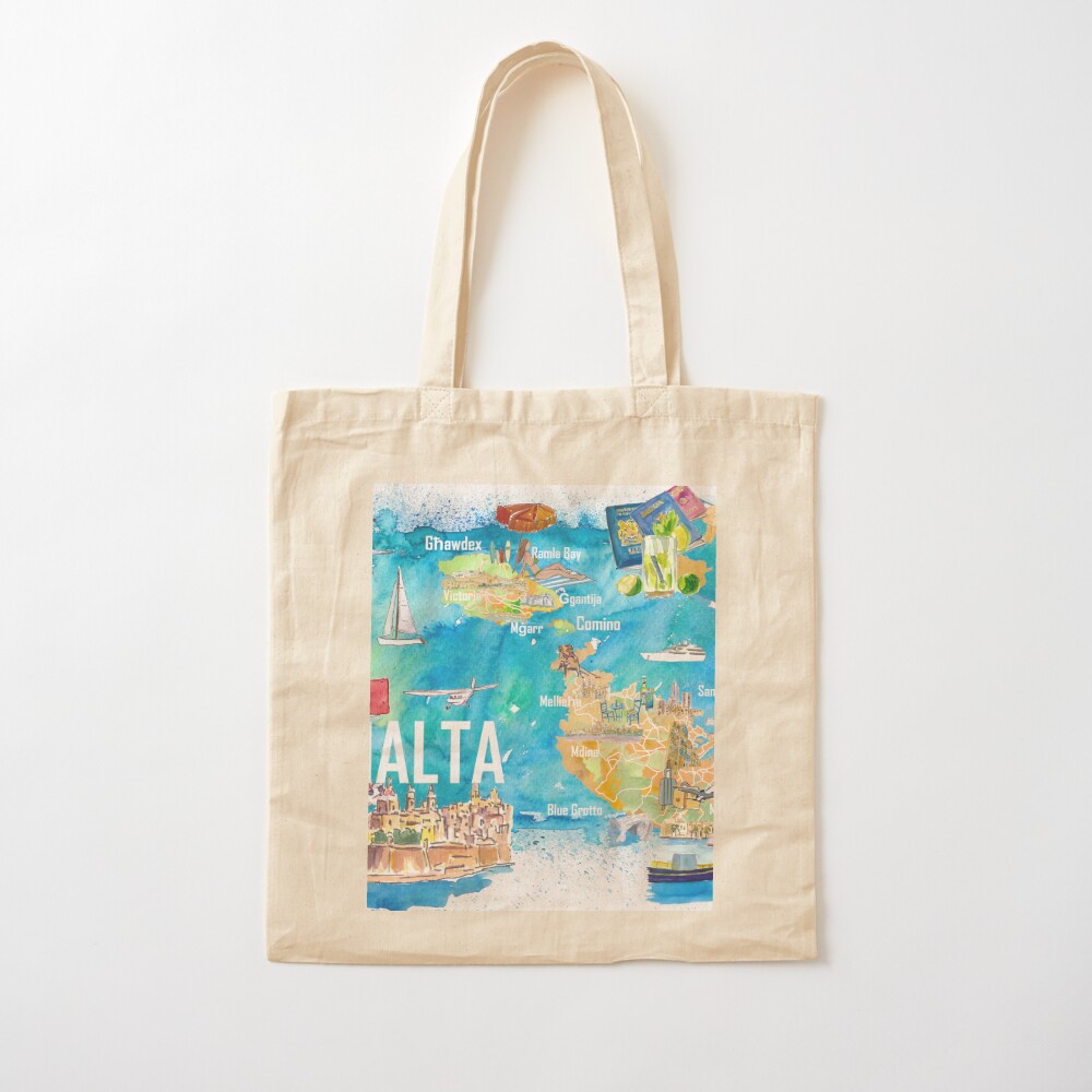 Sac fourre-tout en toile pour  - Women Bags Malta avis et prix