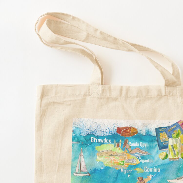 Sac fourre-tout en toile pour  - Women Bags Malta avis et prix